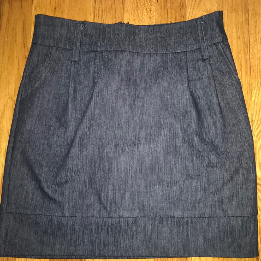 Denim Stretch Mini Skirt